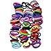 Lolitarcrafts 90pcs 8mm Mix Colors Womens Girls Elastic Hair Ties Bands Rope Ponytail Holders Headband Scrunchie Hair Accessories