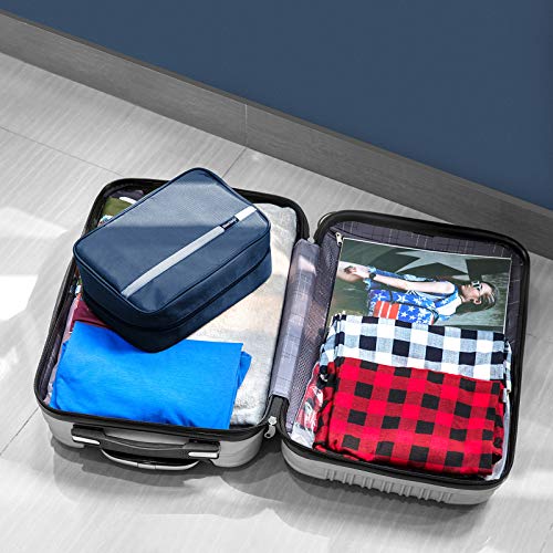 Hanging Toiletry Bag | Compact Travel Toiletry Bag for Men/Women | Foldable Mens Hygiene Bag with 4 Compartments| Waterproof Travel Bathroom Bag.(Navy) 6 Hanging Toiletry Bag | Compact Travel Toiletry Bag for Men/Women | Foldable Mens Hygiene Bag with 4 Compartments| Waterproof Travel Bathroom Bag.(Navy)