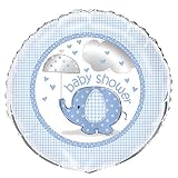 18" Foil Blue Elephant Boy Baby Shower Balloon