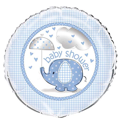 18" Foil Blue Elephant Boy Baby Shower Balloon