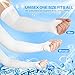 isnowood 3 Pairs Long Cooling Arm Sleeves UV Sun Protection For Men Woman Kids