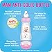 MAM Easy Start Anti-Colic Bottle 9 oz (1-Count), Baby Essentials, Medium Flow Bottles with Silicone Nipple, Baby Bottles for Baby Girl, Pink