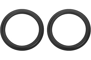 MECCANIXITY 2 Pcs 12 Inch Rubber Speaker Edge Surround Rings 292x220mm(IDxOD) Perforated Subwoofer Rings Replacement Parts fo
