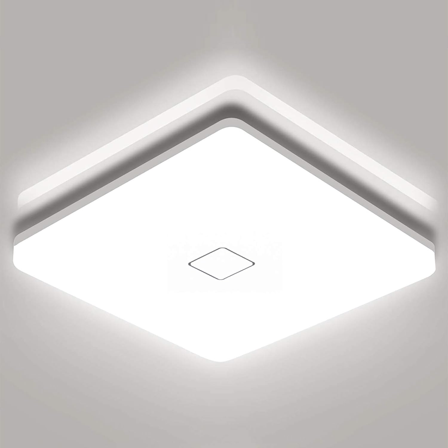 Airand 5000K LED Ceiling Light Flush Mount Ceiling Lamps 18W LED Ceiling Light Fixture,10.6 inch Square LED Light Fixture for Home & Office, Hallway with 180Pcs LED Chips, 1800LM, 80Ra+ (Cool White): Home Improvement