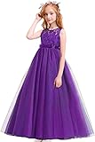 Big Girls Vintage Lace Bridesmaid Dress Dance Ball