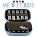 Aroma Outfitters Essential Oil Carrying Case. Premium Storage Protection & Organizer for Roller Bottles. Carry Case Protects up to 10 Roller Balls and Sample Drams - Perfect for Travel (Blue)
