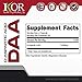 KOR Naturals D-Aspartic Acid (DAA) Capsules 3000mg - 750mg per Capsule - Natural Testosterone Booster for Men - 120ct