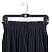 HOUSE DAY Pants Hangers - 14” Black Pants Hangers 100pcs with Plastic Pants Clips - Skirt/Slack Hangers