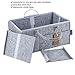 iRGONOMICo Baby Diaper Caddy Organizer | 15x10x7 Grey Felt Wipes Holder, Craft Storage Organizers, Nursery Bin For Diapers and Wipes, Car Organizer - Great Shower Gift Idea