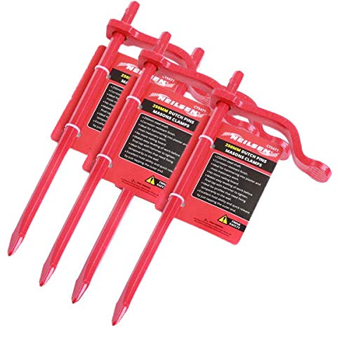 4X Dutch pins Mason Clamps 250mm Red