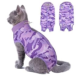 SUNFURA Cat Recovery Suit for Abdominal Wounds Spay