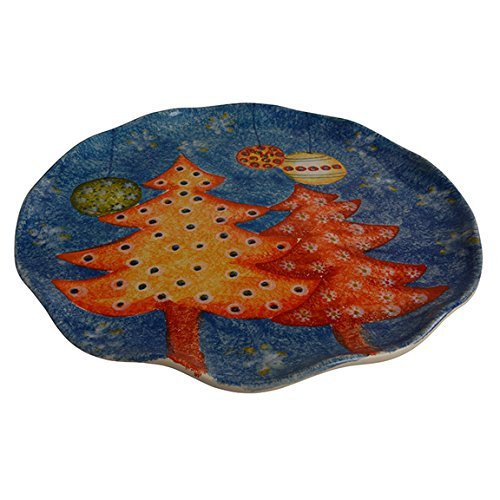 Holiday Dinnerware Collection Natale Cake Plate w/Hand