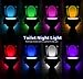 Rechargeable Toilet Light | Elimi 12 Colors Changing LED Light for Toilet Bowl, Motion Activated Sensor Light Up Toilet Seat for Bathroom, Included Battery for Toilet Night Light with Waterproof IP67