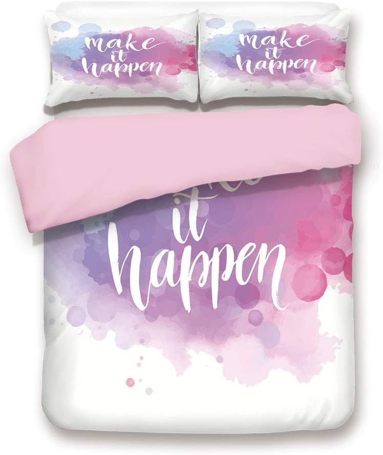 pink duvet cover queen size