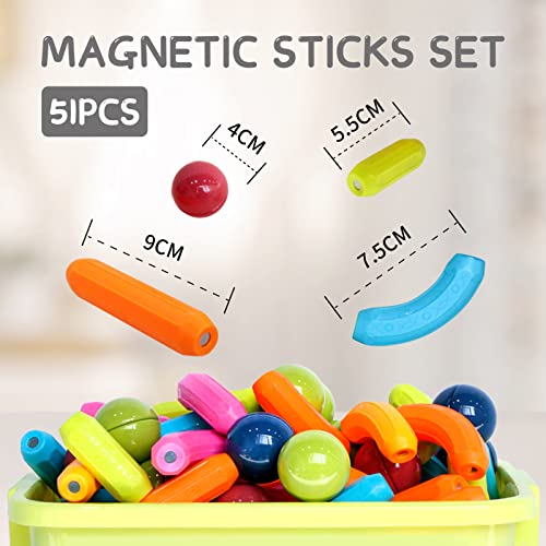 KidEwan Balls and Rods Set, Building Sticks Blocks