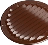 EUROPLAST Ø160mm Brown Round Air Vent Grille Cover with Insect Mesh view 6