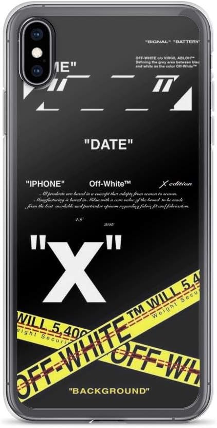 nasboy Off-White Case Cover Compatible for iPhone (XR)