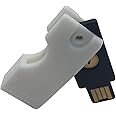 Designz3D Yubikey Protector Flip Case Keychain Holder (5 NFC / 5C NFC) (White, 5 NFC)