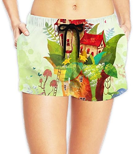 Woman's New Style Cartoon Architecture Shorts