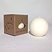 ILY Nature's Light Natural & Unscented White Soy Pillar Ball Candle 36 Hour Burn Time 3.15 Inch 0.6 lb Grown and Made in The USA