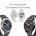 Band Compatible Gear S3 Frontier/Classic, GHIJKL Stainless Steel Metal Replacement Bracelet Starp Samsung Gear S3 Frontier / S3 Classic Sports Smart Watch Fitness, Metal Black