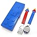 Brick Figure Flatware Spoon Fork Utensil Case Set Toddler Kids Children (NON-TOXIC MATERIAL USED PRODUCT) (Blue)