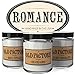 Scented Candles - Romance - Decorative Aromatherapy - Handmade in The USA with Only The Best Fragrance Oils - 3 x 4-Ounce Soy Candles