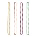 Shappy 4 Pieces Neon Bead Necklace and 4 Pieces Neon Bead Bracelet for 80s Party Dress Accessories