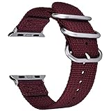 For Apple Watch Bands, VIGOSS Woven Nylon NATO iWatch Band Soft Replacement Strap with Metal Buckle for Apple Watch Series 3 Series 2 and Series 1, Sport, Hermes, Nike+, Edition