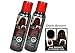 DARK BROWN Jerome Russell Spray on Hair Color Thickener (Easily covers up light to medium bald spots, hides gray, and makes hair look fuller) - Size 3.5 Oz (Pack of 2)