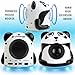 Mini Cute Animal Battery Powered Portable Speaker with LED Night Light (Panda Pal Jr) Speaker for Kids by GOgroove - Passive Subwoofer, Built-in 3.5mm AUX Cable - Plug Into Tablets, Phones, & more