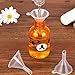 Honbay 30PCS Mini Clear Plastic Funnels Little Small Funnel Funnels for Bottle Filling Lab Liquid Essential Oils Blend Sand Art Perfume Craft Spice etc