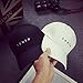 SMTSMT Embroidery Cotton Baseball Cap Boys Girls Snapback Flat Hat (Black)