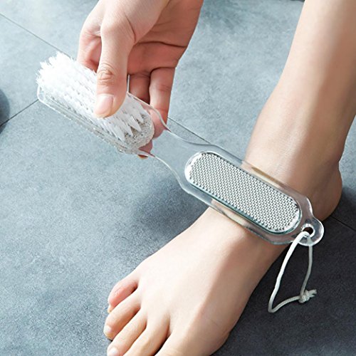 Botrong 4 in 1 Foot Pumice Stone Dead Skin Remover Brush Pedicure Grinding Fad B1 LJ - Thumbnail 2