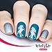 Whats Up Nails - Unicorn Vinyl Stencils for Nail Art Design (1 Sheet, 20 Stencils)
