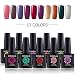 Coscelia 5 Colors 5D Cat Eye UV LED Gel Polish+1 Pcs Black Base Nail Polish Soak Off UV Gel Set Free Magnet Sticks Nail Art Kit