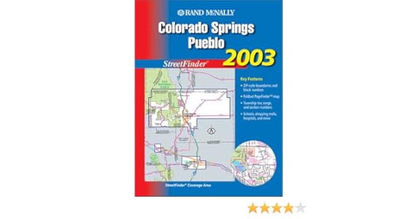 Colorado SpringsPueblo County Colorado USA StreetFinder Atlas