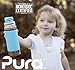 Pura Kiki Tall Silicone Sleeve for Bottle - Plastic-Free, Medical-Grade, Promotes Grip Handle, Protection & Insulation Compatible w/Pura Stainless Bottles 9oz & 11oz - Aqua