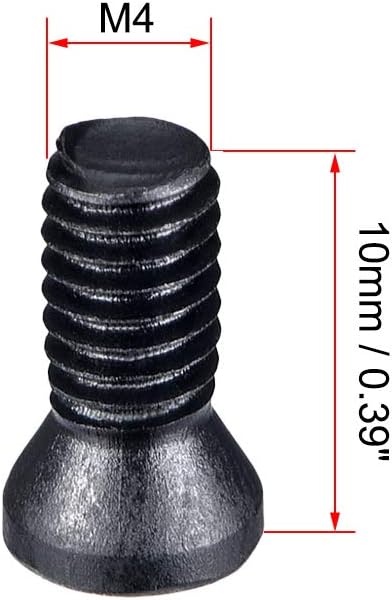 sourcing map M4x10mm Torx Screws for Replaces Carbide Insert CNC Lathe Tool 12.9 Grade Carbon Steel 10pcs - Image 3