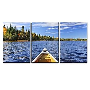 Bow of Canoe on Lake of Two Rivers...