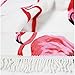DKISEE Flamingo Beach Towel Pink Thick Terry Round Beach Towel Blanket Yoga Mat with Fringe Tassels 59 inch