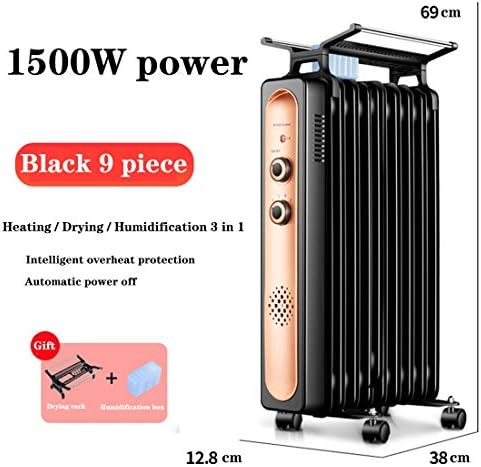 ラジエター オイルヒーター家庭用電気ラジエーター 25平方メートルの循環サーモスタットヒーター2v Color 9