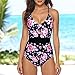 Traje De Baño Barato De UNA Pieza para Mujer Push-Up Bikini De Cintura Alta Traje De Espalda Cruzada Ropa De Playa Sexy Blackthumb 2
