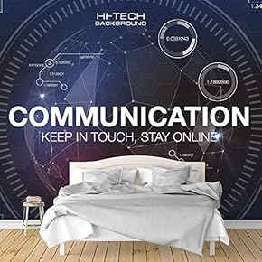 Wall Murals for Bedroom Secitific Mechanical Feeling Pictures Removable Wallpaper Peel and Stick Wall Stickers - 66x96 inches