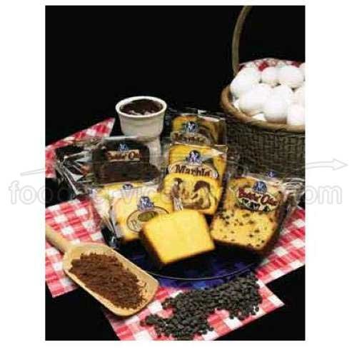Ne-Mos Marble Pound Cake Slice, 2 Ounce - 36 per case.
