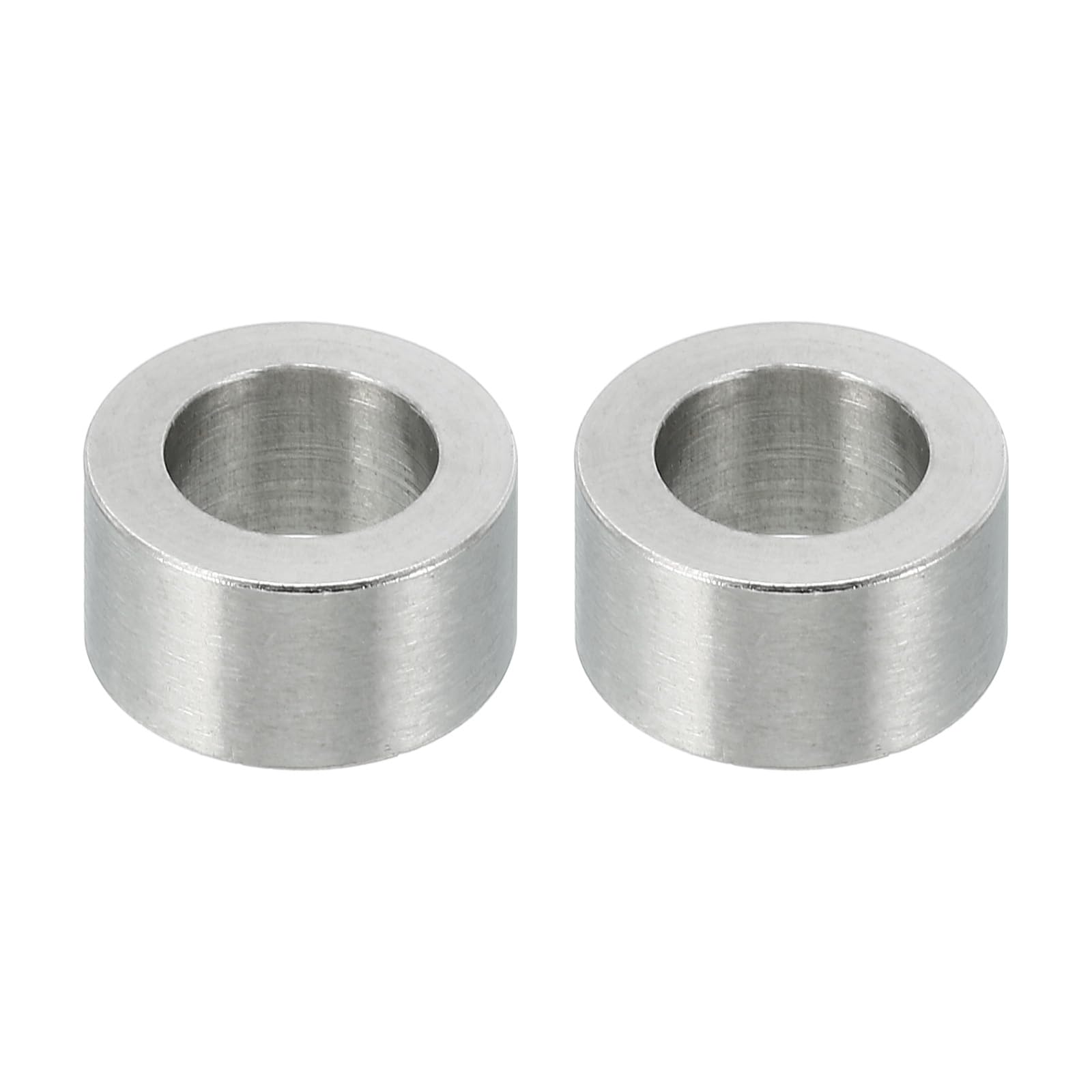 PATIKIL M10 Stainless Steel Spacers, 2 Pcs Metal Spacer Stainless Steel 10.2mm ID x 16mm OD x 8mm L Spacer Screw Standoff Round for 3/8" M10 Screw Bolts