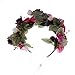 Women handmade Rose Flower Crown with Adjustable Ribbon for Wedding Festivals