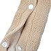 Hoocozi 2Pack Soft and Warm Thicken Toilet Seats Covers (Coffee / Light Coffee)