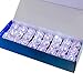 Midafon White LED Rings - 24 Pack Light Up Flashing Plastic Diamond Kids Play Rings