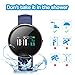 ROADTEC Smart Watches Men Women Fitness Tracker Watch Heart Rate Monitor,IP67 Waterproof Activity Tracker Calorie Pedometer Sleep Monitor Android (Blue+White)